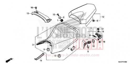 SIEGE CB500FAJ de 2018